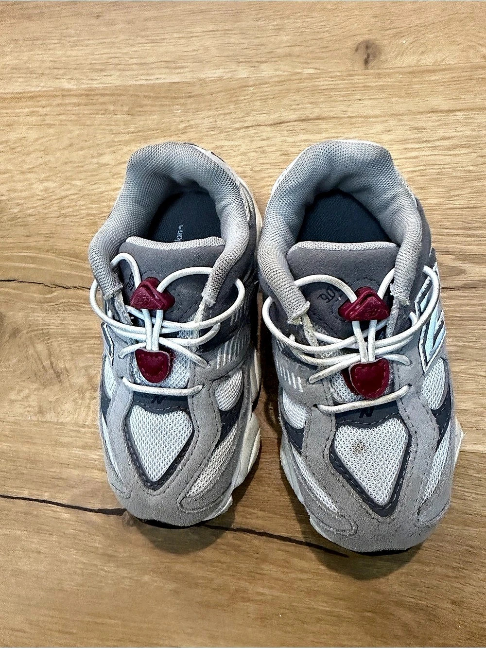 New Balance 9060 Bungee Toddler Gray & White Sneakers